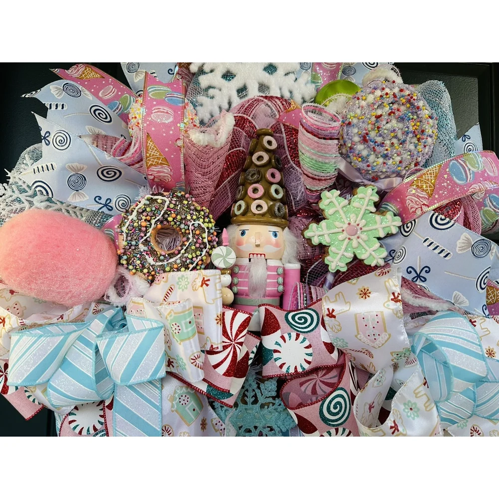 Candyland Wreath, nutcracker wreath, candyland decor Decor, nutcracker decor
